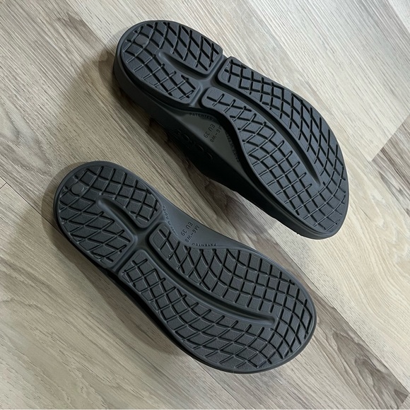 Oofos Gray Slide Sandals - Picture 2 of 3